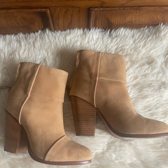 Rag & Bone Tan Newbury Ankle Boot 37.5 - Picture 1 of 7